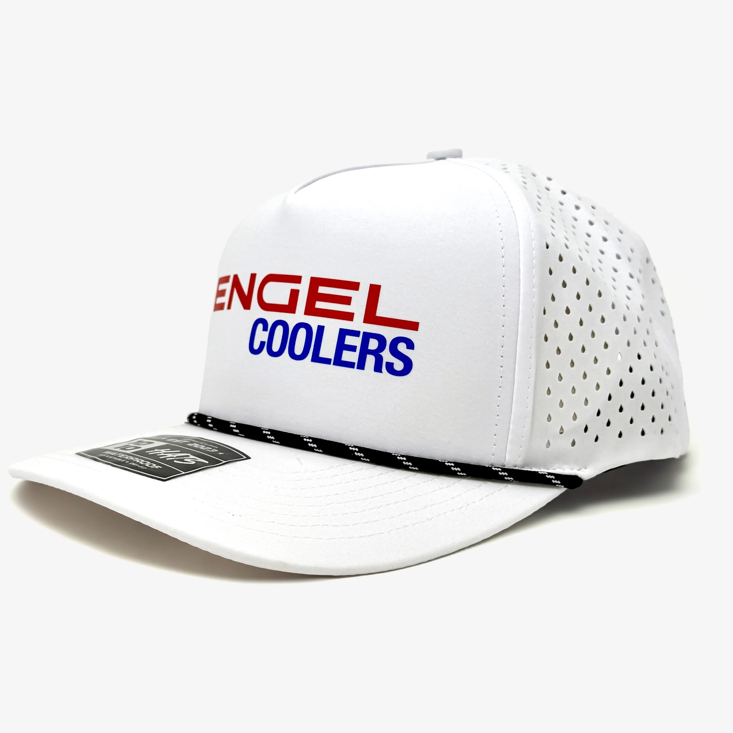 Engel 1010 Performance Trucker Cap, White with Logo