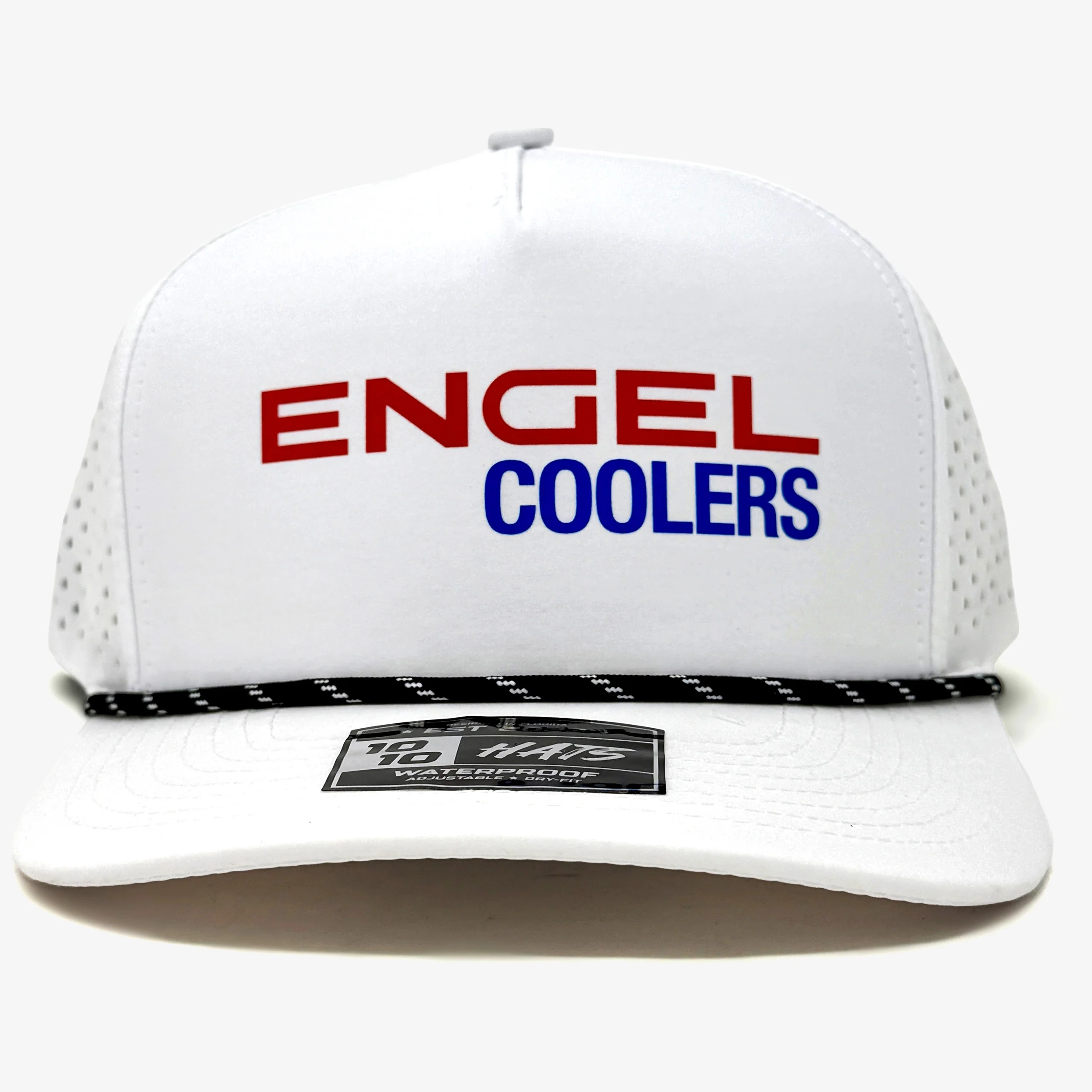 Engel 1010 Performance Trucker Cap, White with Logo - Image 2