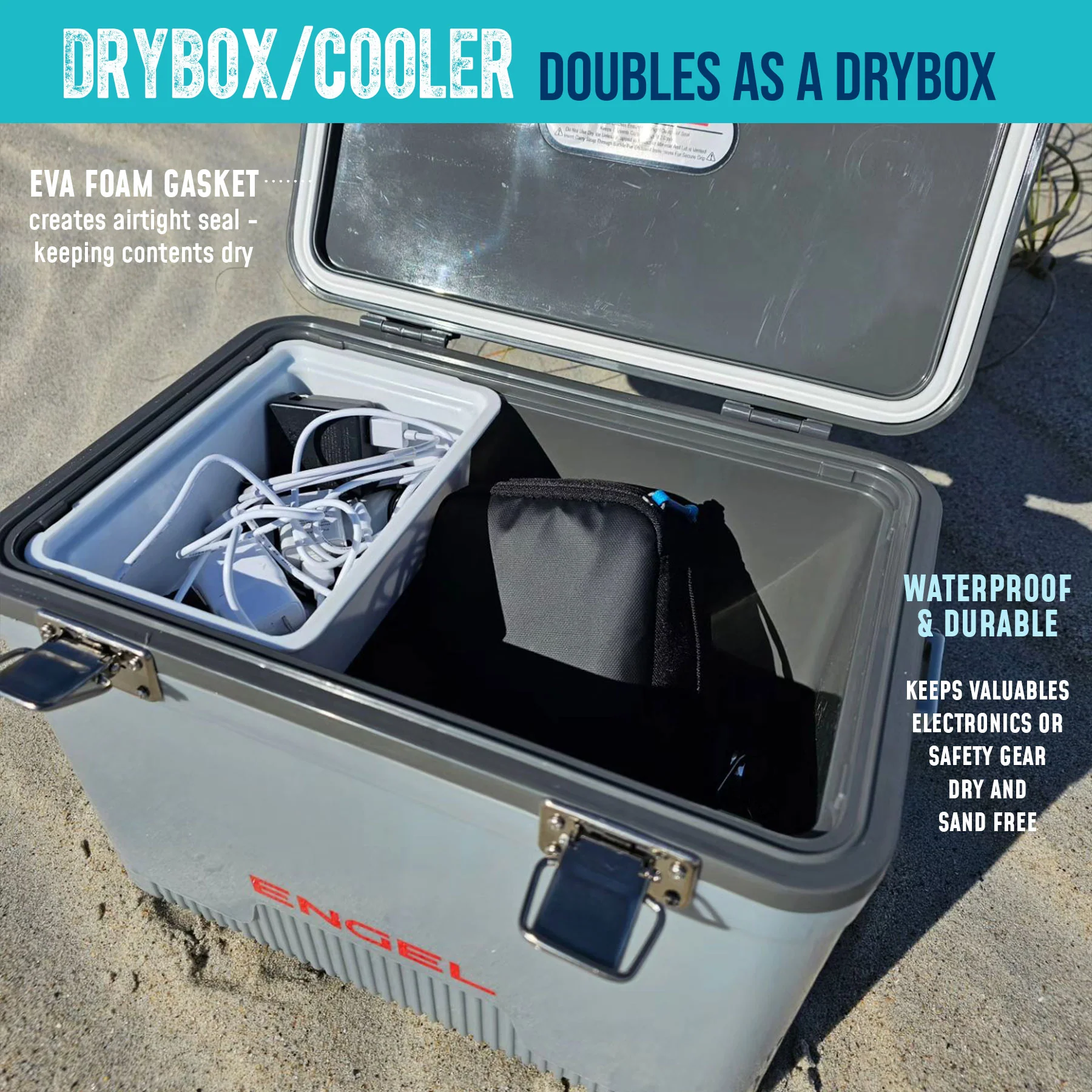Engel 19Qt American Flag Drybox Cooler - Image 6