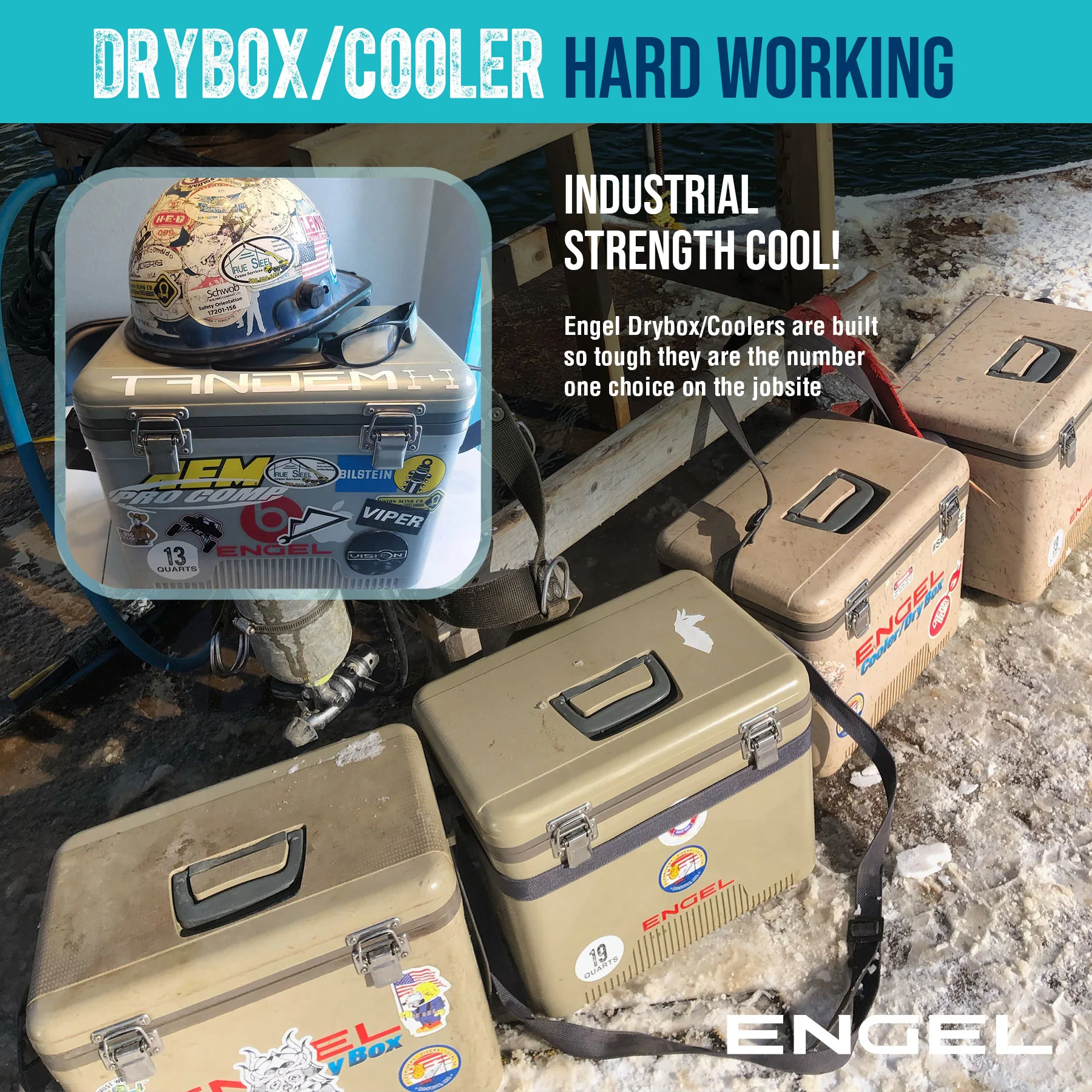 Engel 19Qt American Flag Drybox Cooler - Image 8