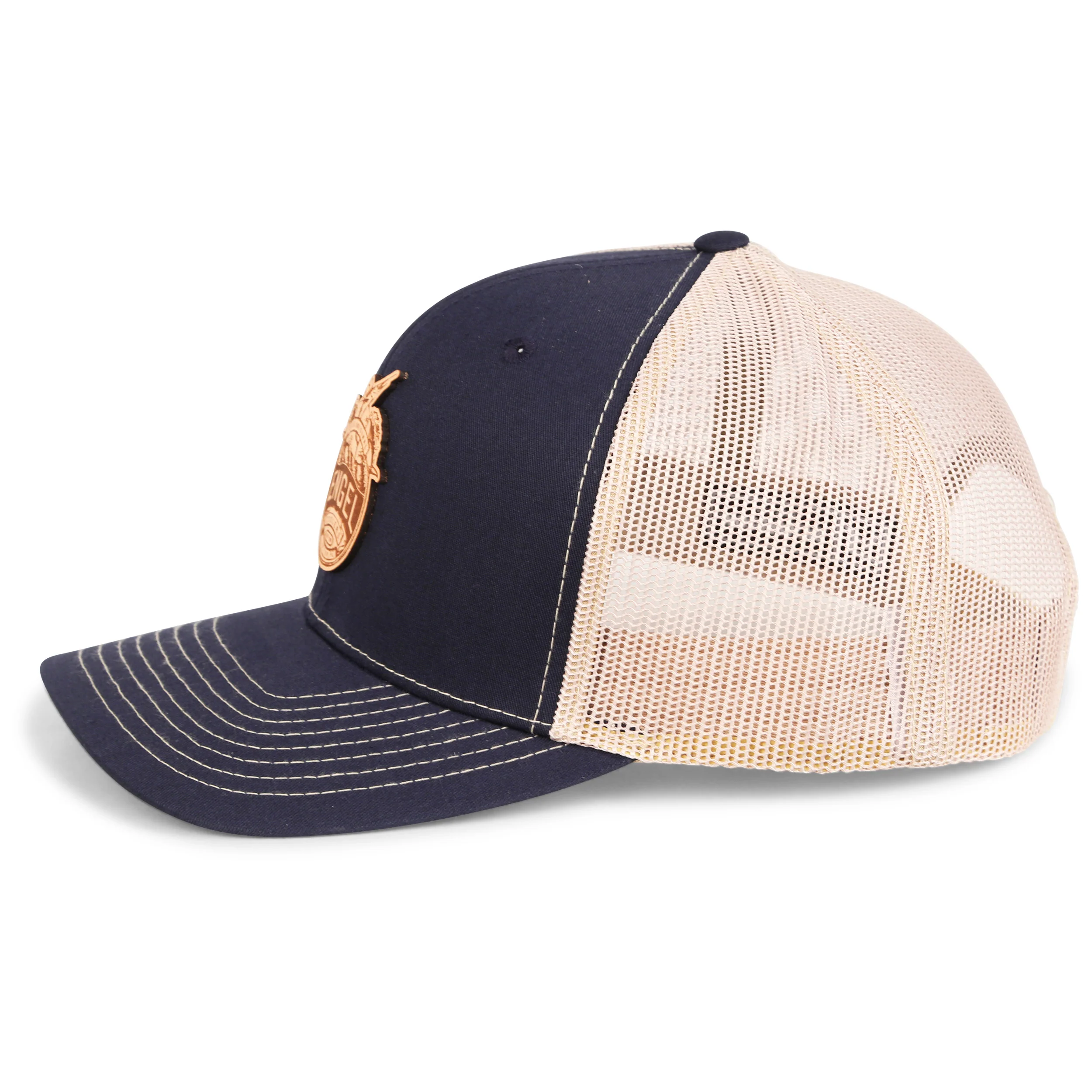 Engel Columbia Navy & Khaki 112 Trucker Cap by Richardson® - Image 5